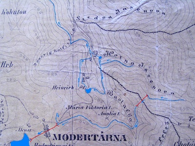 Kohtovsk tajchy - star mapa