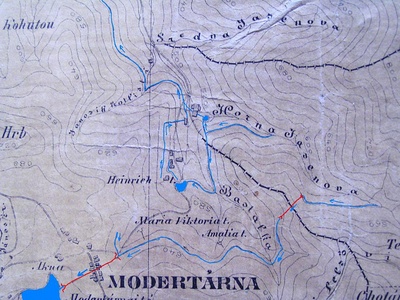Koh�tovsk� tajchy - star� mapa